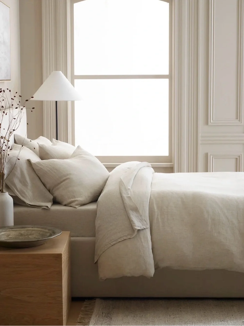 NWOT Natural Chambray European Linen Duvet Set -  Retail $194